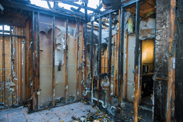 Professional Fire Damage Removal technician working in Hinton, WV